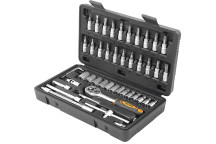 Socket Set 1/4\" 4-14mm 46Pc Indust. Tolsen