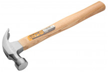 Hammer Claw Wooden Handle 450g  16oz  TOLSEN