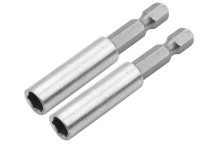 Screw Bit Holder Magnetic 2Pc 60mm X 1/4\" TOLSEN