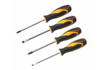 Screwdriver Set 4Pc (4x100,6.5x100,PH1x100,PH2x100) Tolsen