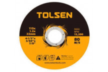 Disc Cutting Steel / SS  115mmx1.2x22mm TOLSEN