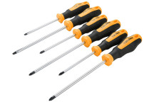 Screwdriver Set 6 Pc(5.5x100,6.5x150,PH1x100, PH2x150,PZ1x100,PZ2x150)