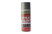 Spray Paint Hi Heat Silver 350ml Marshal