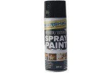 Spray Paint Satin Black 350ml Marshal