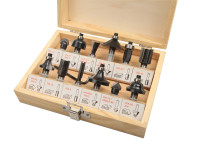 Drill Router Bit Set 12Pc  Shank: 1/4\"