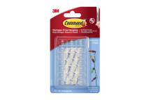 Command Clear Decorating Clips with Clear Strips  20C+24S