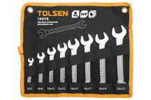 Spanner Set Double Open End 8Pc  REFER TOL15891***