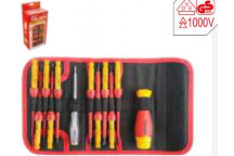 Screwdriver Set VDE 1000v 12Pc Interchangable TOLSEN