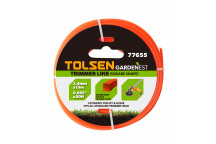 Garden Trimmer Line 2.4mm x 15m Square  TOLSEN