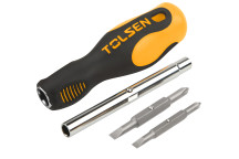 Screwdriver 2 Way Ph/Flat 6-in-1 TOLSEN