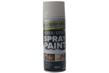 Spray Paint Gloss White 350ml Marshal