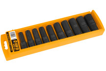 Air Impact Deep Socket Set 1/2\' 10 Pc (10-12-13-14-15-17-19-21-22-24)