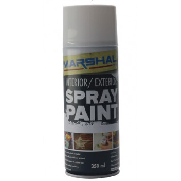 Spray Paint Matt White 350ml  Marshal