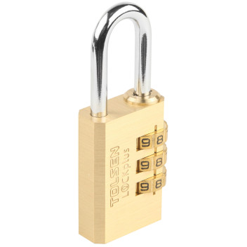 Padlock Combination Brass 30mm Blister Indust. Tolsen