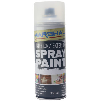 Spray Paint Clear Laquer 350ml Marshal