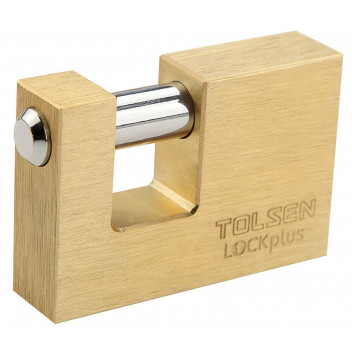 Padlock Insurance Brass 60mm 3 Keys  Blister Indust. TOLSEN