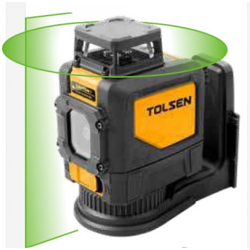 Level Green-beam self-leveling 360° horizontal cross-line laser leve#