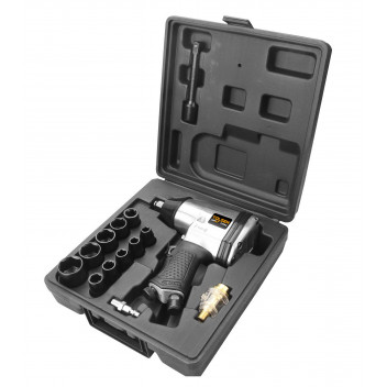 Air Impact Wrench 1/2\' 6.2Bar 340NM 17Pc Set   Indust. TOLSEN