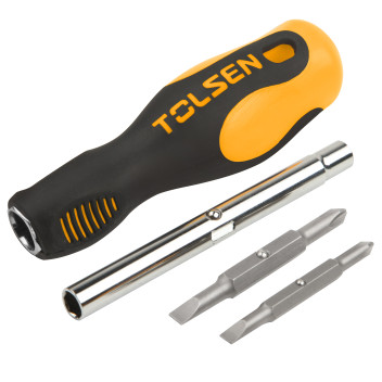 Screwdriver 2 Way Ph/Flat 6-in-1 TOLSEN