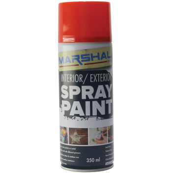 Spray Paint Fire Red 350ml Marshal